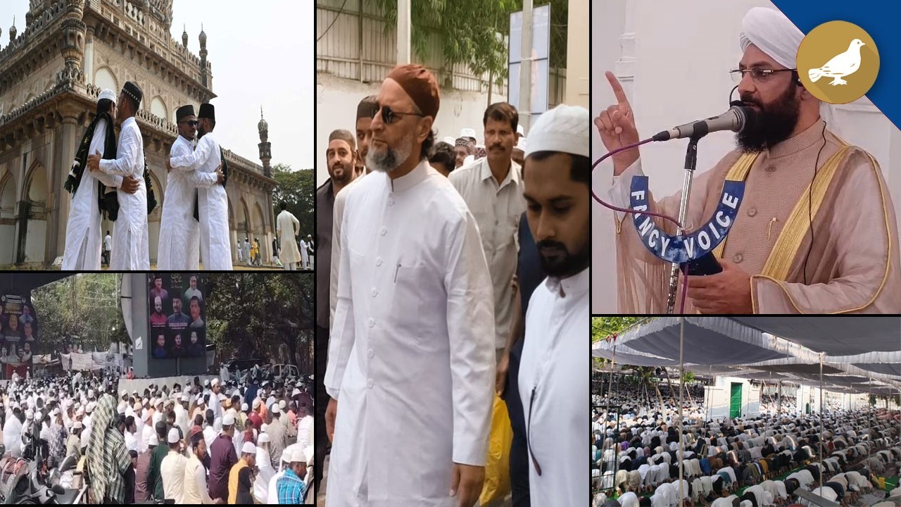 В Хайдарабаде прошли грандиозные празднования Ид аль-Фитр, тысячи людей совершили намаз в праздни...