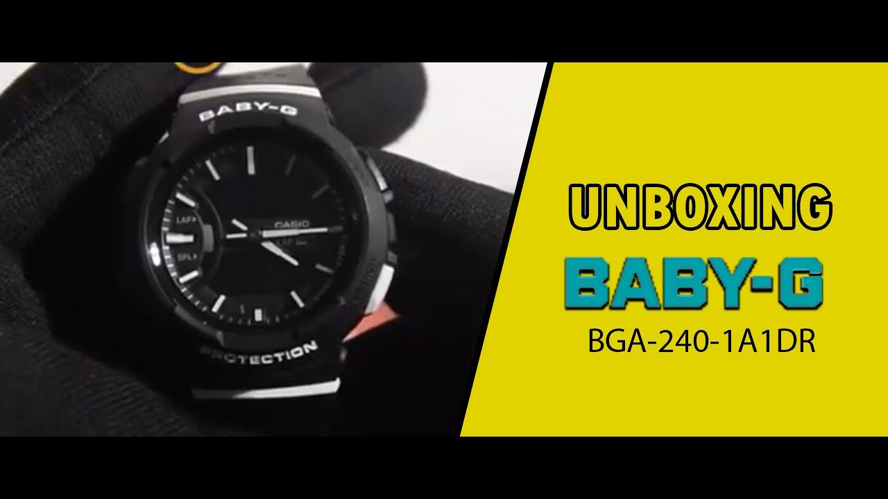 JAM TANGAN CASIO BABY-G BGA 240 1A1DR / BGA-240-1A1DR UNBOXING - GROSIRJAMTANGAN.COM