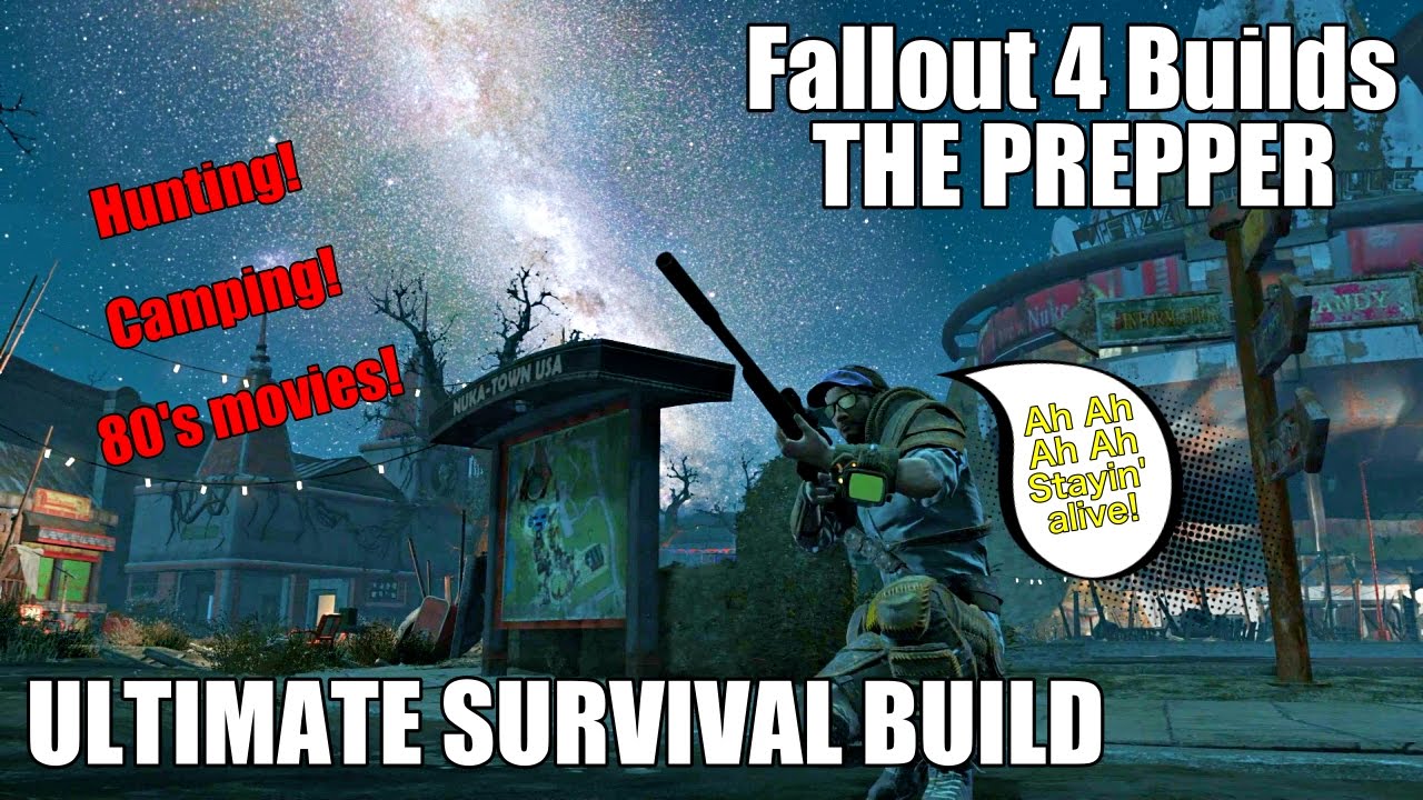 Fallout 4 Builds: THE PREPPER (Fallout 4 Xbox One Ultimate Survival Build + Modded Gameplay)