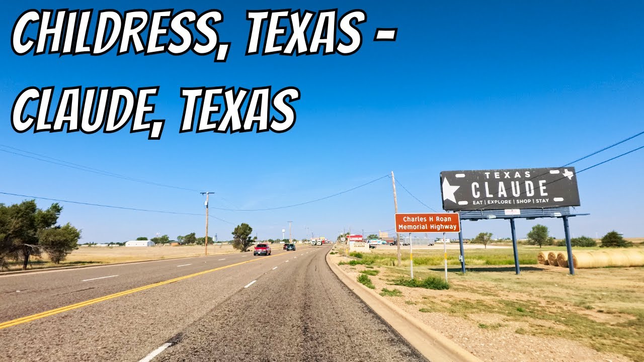 Childress, Texas to Claude, Texas! Drive with me on a Texas highway!