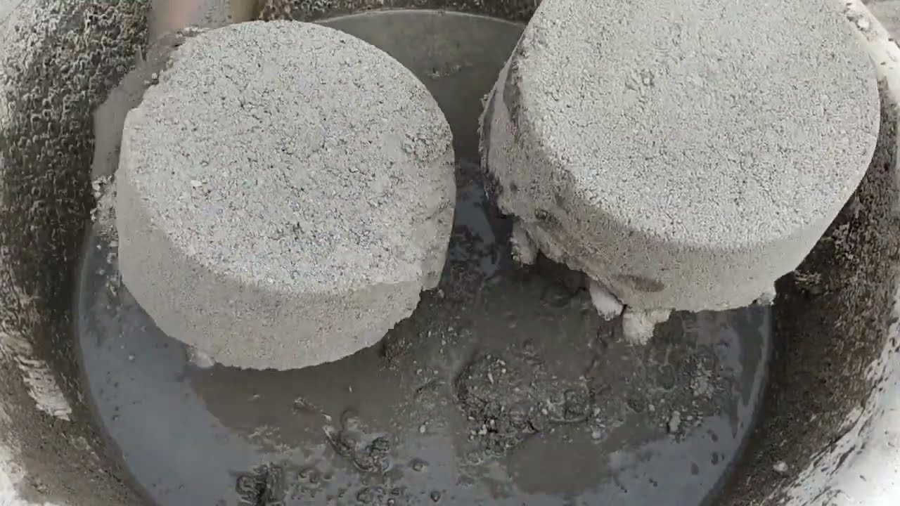 Grainy sand cement blocks crumbling in water | Satisfying Asmr | SAASMR ||