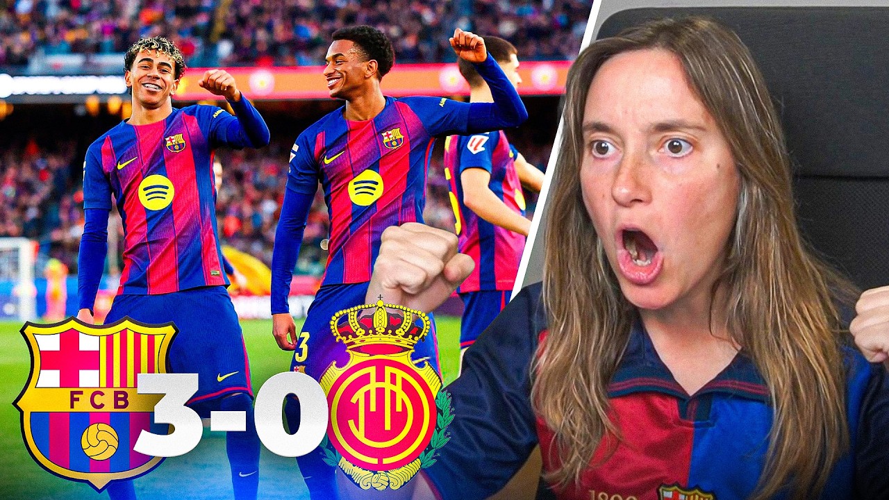 ASÍ REACCIONÉ a la VICTORIA del BARCELONA vs MALLORCA 3-0 | ME VUELVO LOCA con el GOLAZO de LAMINE