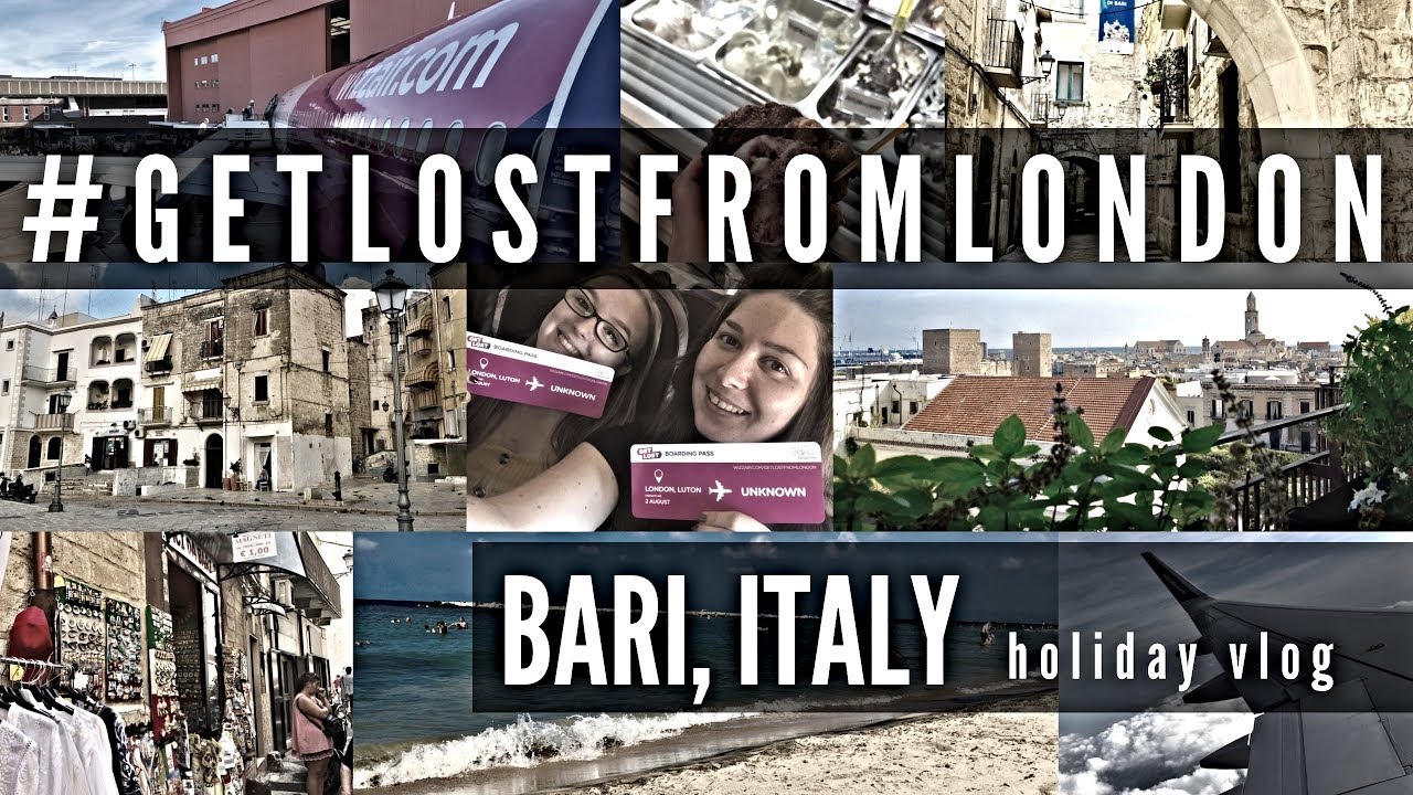 A TRIP TO A SECRET LOCATION | Bari, Italy - Holiday Vlog - August 2018 #GetLostFromLondon