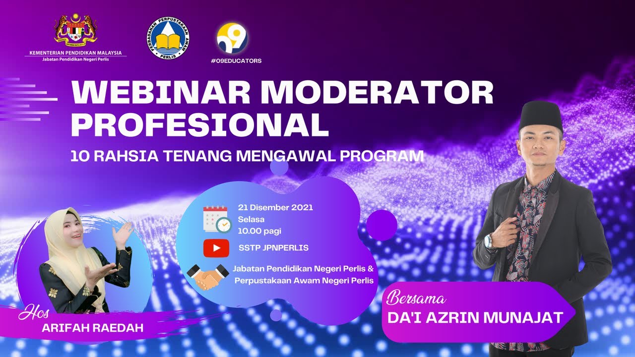 WEBINAR MODERATOR PROFESIONAL BERSAMA DA'I AZRIN
