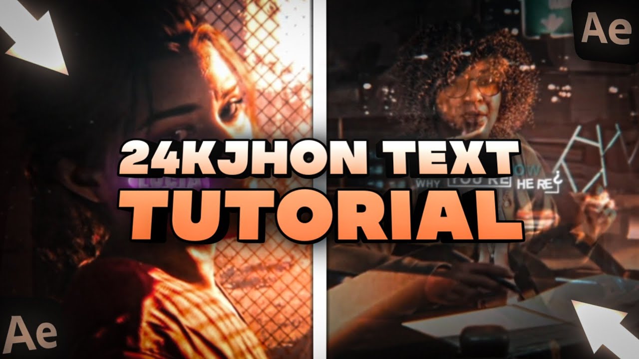 • How To Make 24KJHON TEXTS on After Effects  | Step by step tutorial •