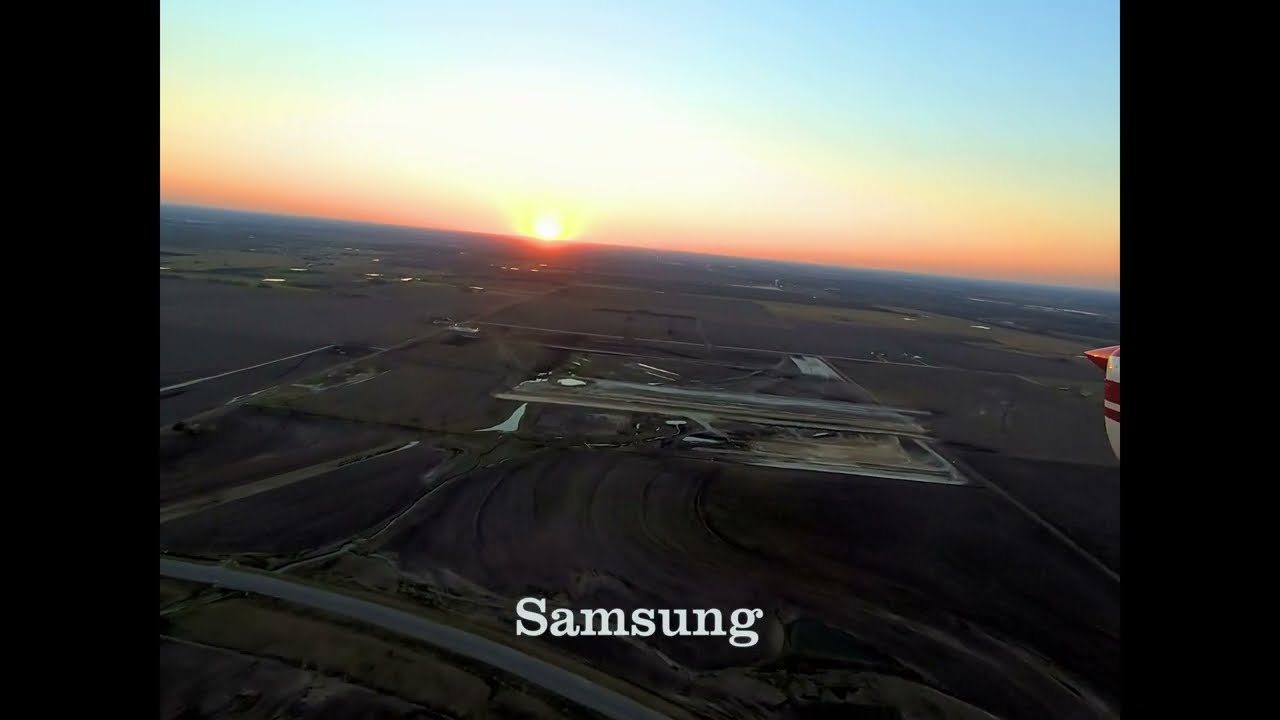A short 2 minute flight around Taylor Texas, including the new Rail Park and Samsung sites.
