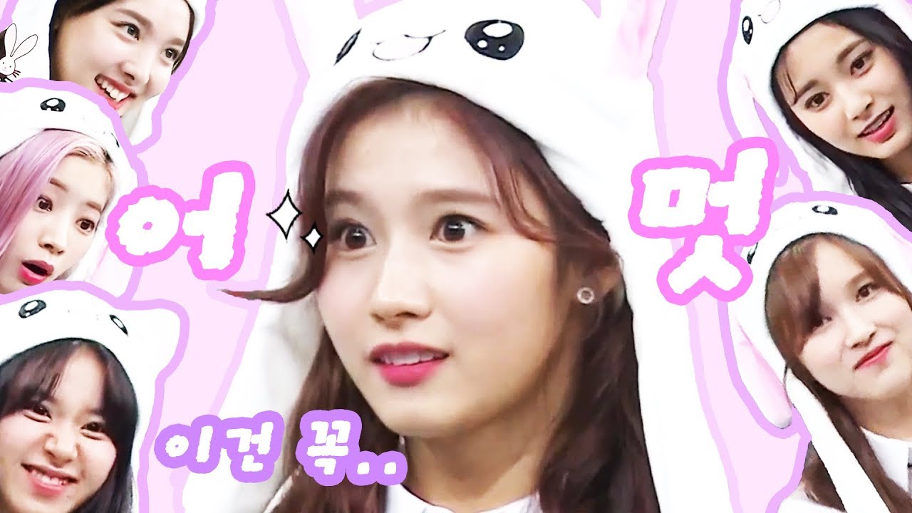 [TWICE] 머리어깨무릎발~ 귀 쫑끗하는 트둥토끼들 2탄 (트와이스 토끼모자)