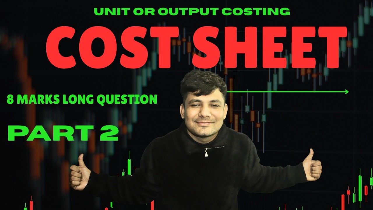 Class 12 Cost Accounting | Unit 2 Output Costing | Good Luck Classes