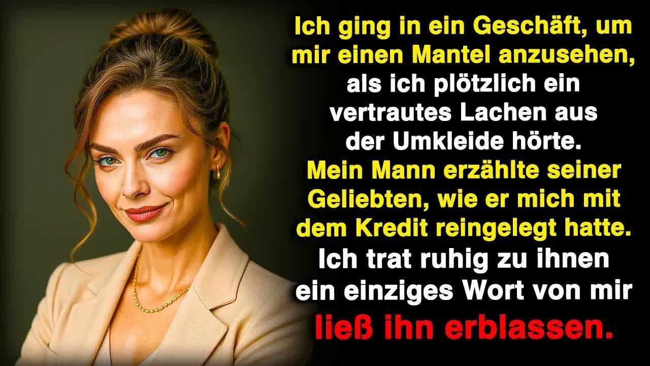 In der Umkleide hörte ich meinen Mann flüstern： „Sie hat nichts gemerkt, der Kredit ist durch!“