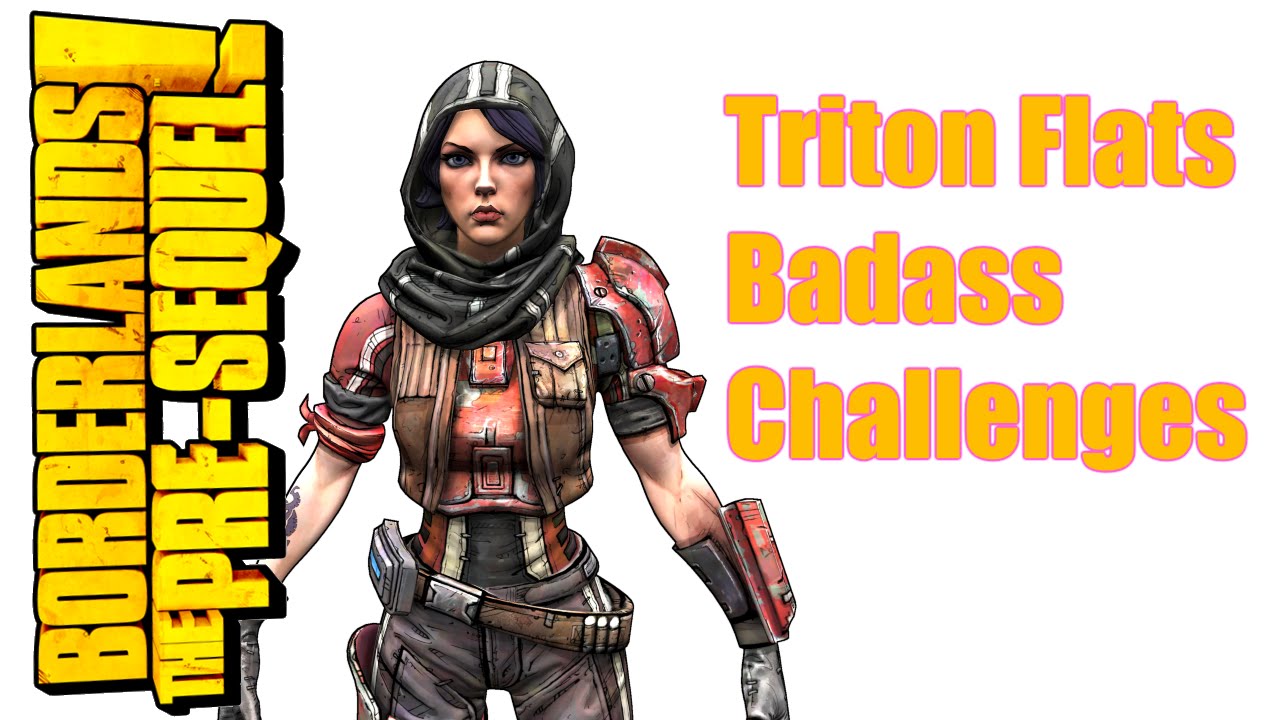 Triton Flats Badass Challenges - Cult of Vault, Echoes, Treasure, Leap - BL2 Pre Sequel