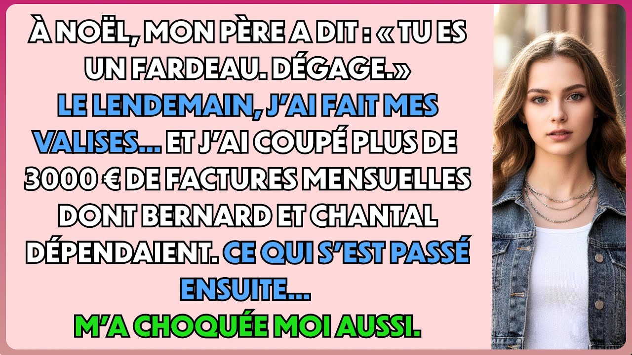 Mon père m’a jetée dehors à Noël — j’ai coupé toutes les factures et leur vie s’est effondrée