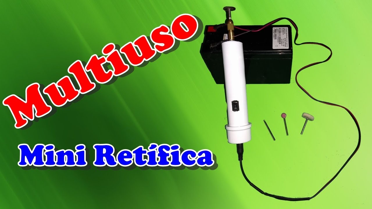 Como fiz a minha mini retífica com motor de impressora