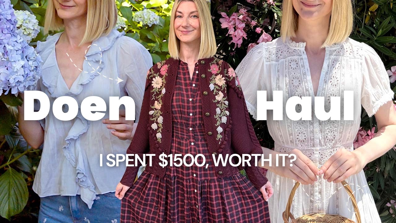 I spent $1500 at DOEN 😮 Worth it?&nbsp;Doen Haul✨Hettie Top, Henri Top, Emmaretta, Windsor & Annika Dress