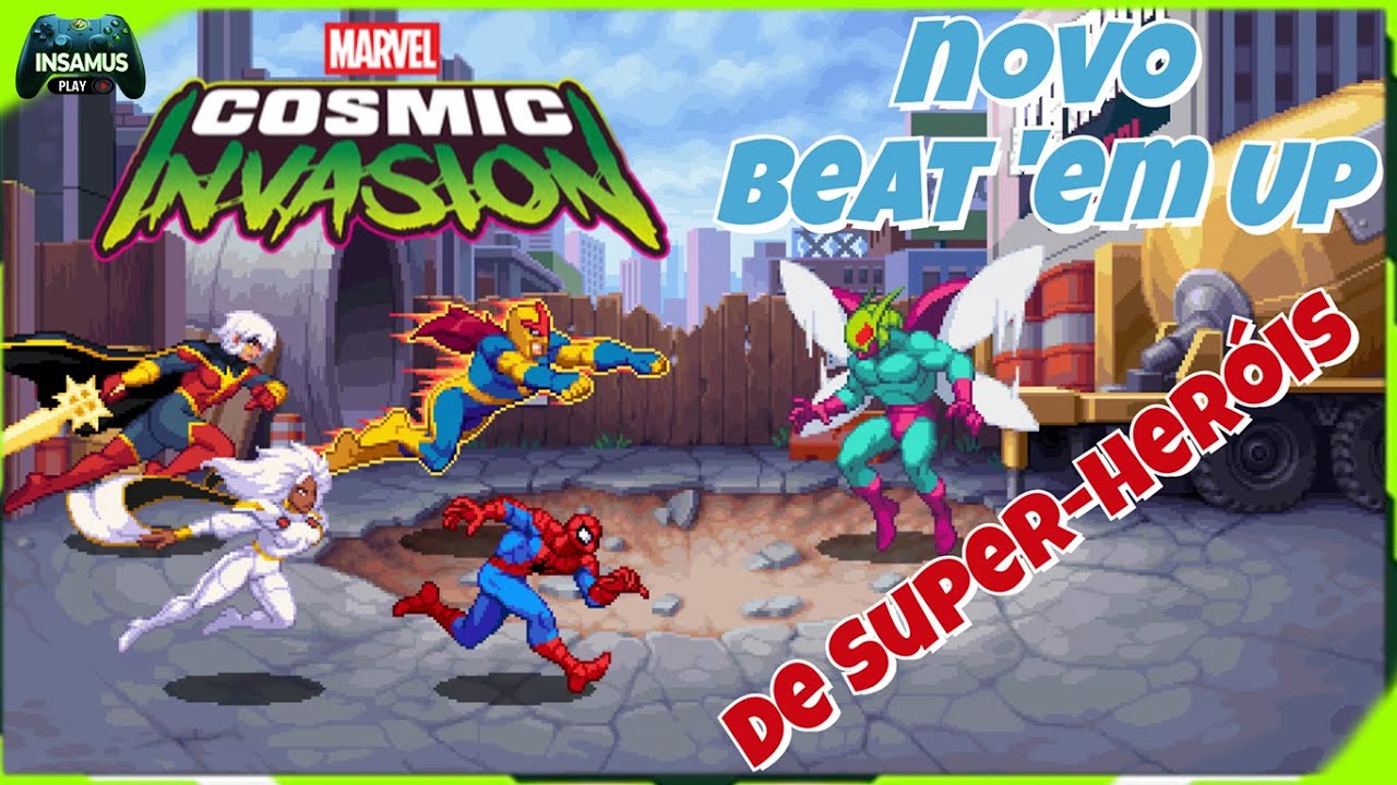 Homem-Aranha & Capitão América DOMINAM Marvel Cosmic Invasion - Novo Beat 'em up