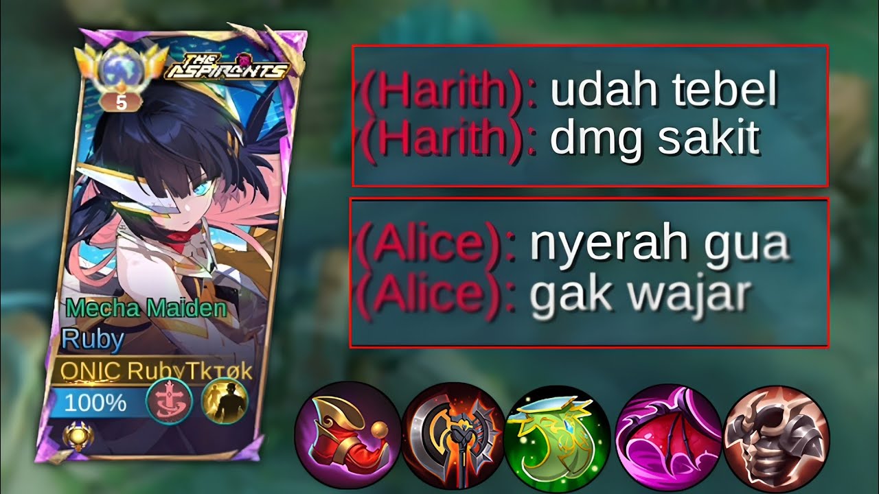 Ketika Ruby Acak2 Jungler Musuh, Sampe Dibuat Kena Mental