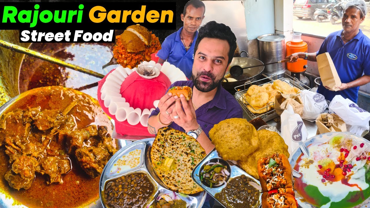 Rajouri Garden STREET FOOD | Prem Di Hatti, Chinese Van, Atul Chaat, Soni Bakers, Roshan Di Kulfi