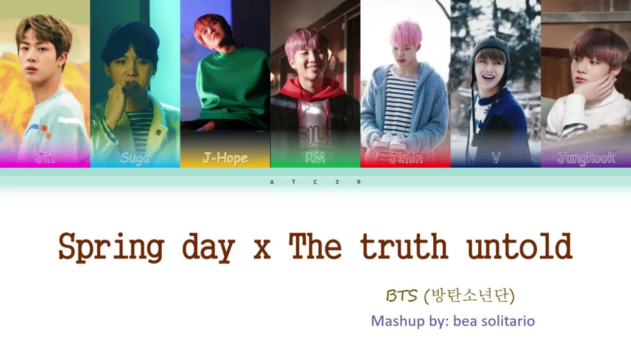 BTS - Spring Day + The Truth Untold (Color Coded lyrics) | by bea solitario
