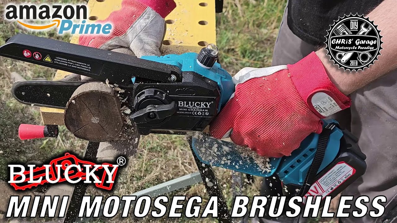BLUCKY Mini Motosega a Batteria 6 Pollici Brushless