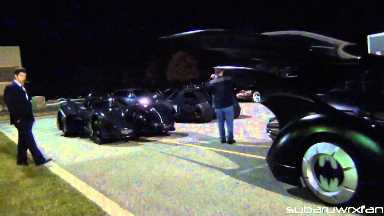 ALL 5 Batmobiles DRIVING Around Together!