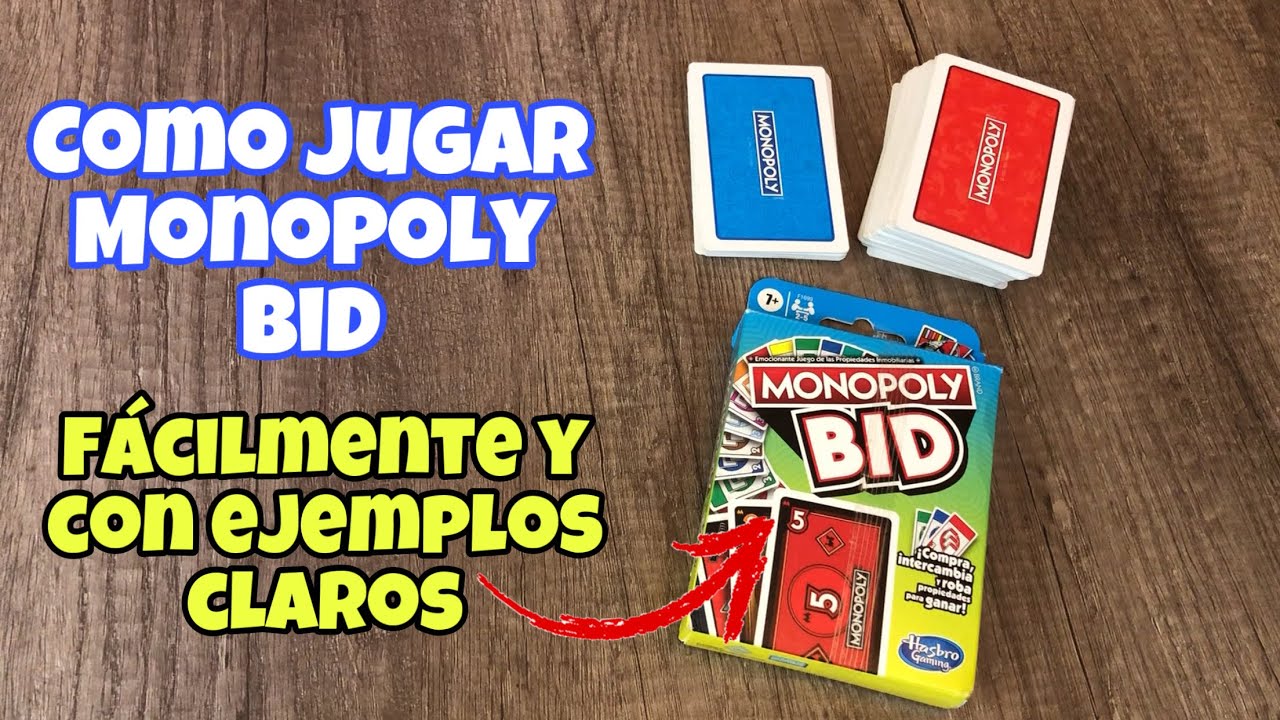 Monopoly BID como juagar / como jugar monopoly bid fácil y rápido, te garantizo que aprendes!!