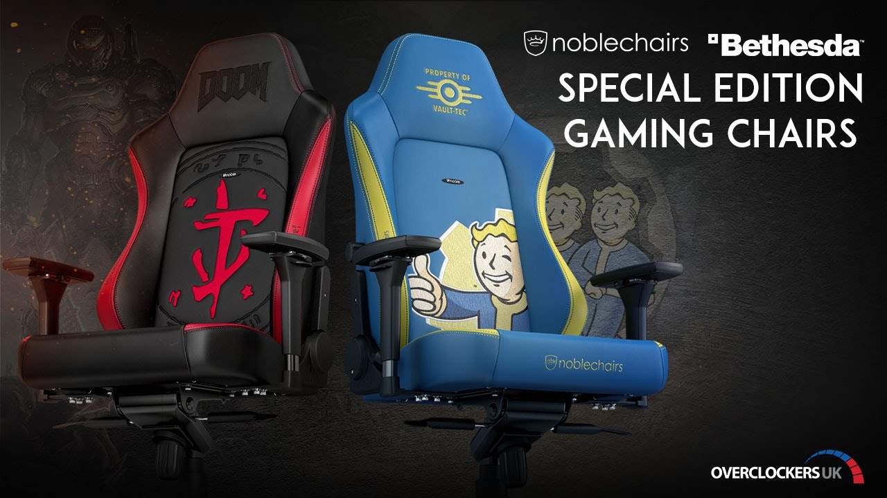noblechairs & Bethesda Special Edition Gaming Chairs | Fallout | DOOM