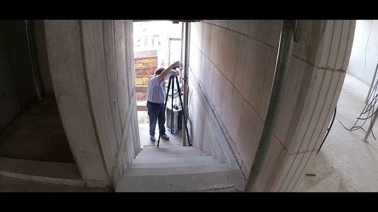 Flexijet 3D Treppenaufmaß einer Ortbetontreppe