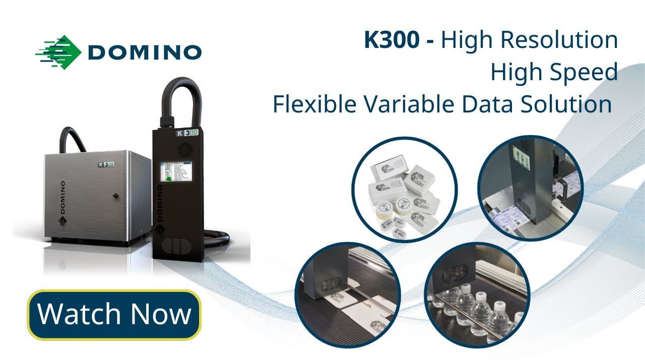 Domino K300: Fast, Smart and Reliable: High Resolution Solution for Variable Data Printing