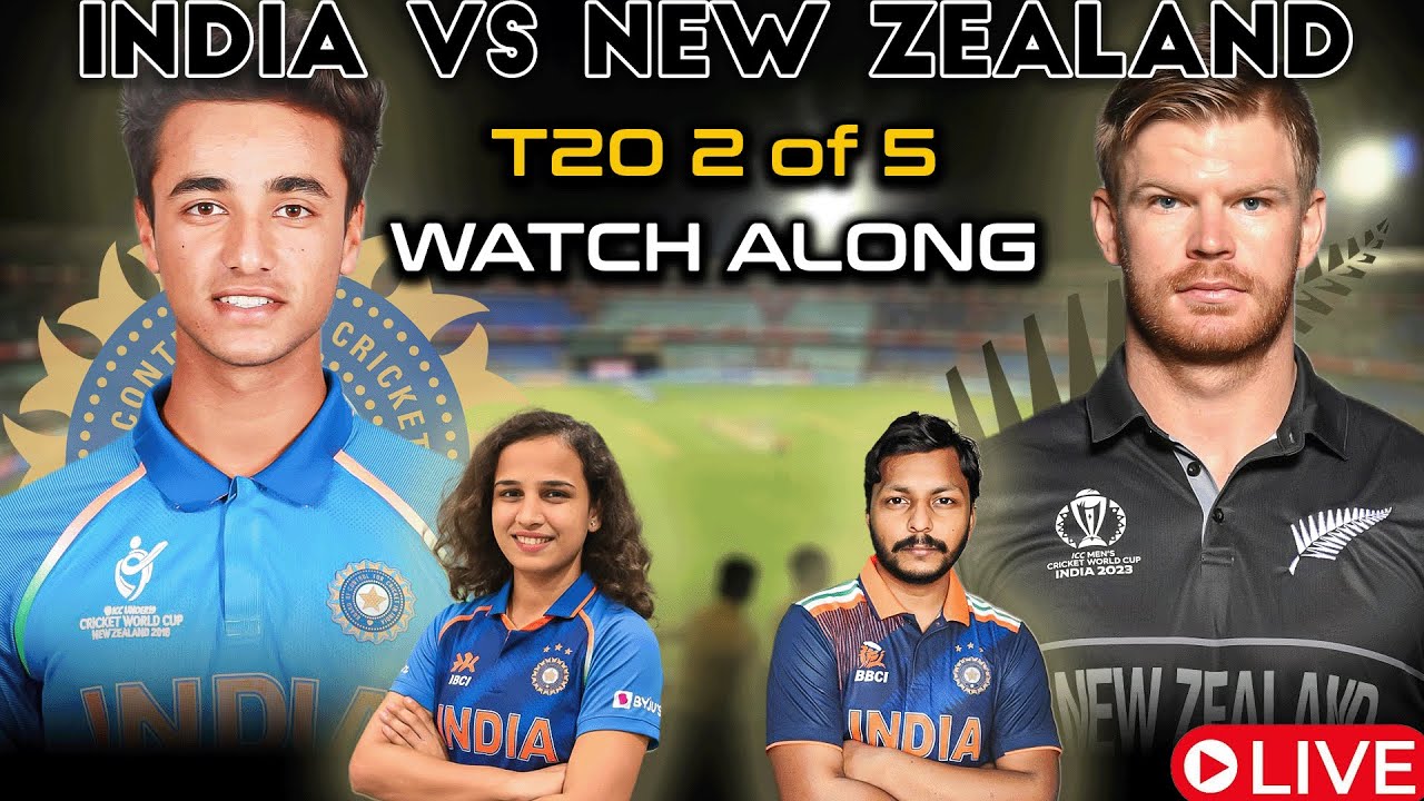 [VERTICAL] IND vs NZ 2nd T20 Live Watch Along | India Eye 2-0 Lead | Raipur Thriller!| 