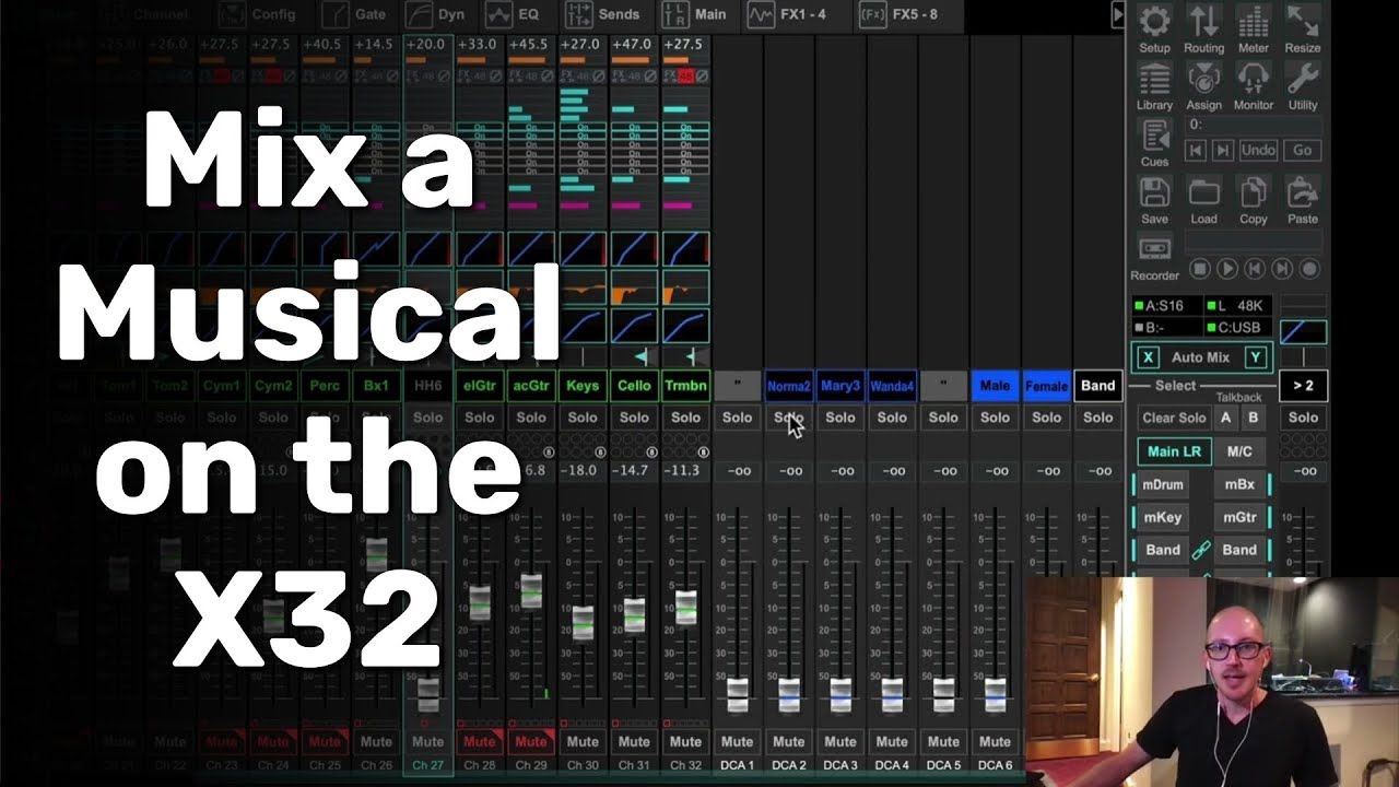 How to mix a musical on the X32 with X32 Theatre Control