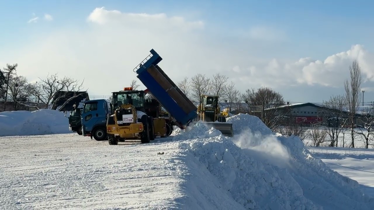 雪堆積場の戦い Battle of the Snow Dump.