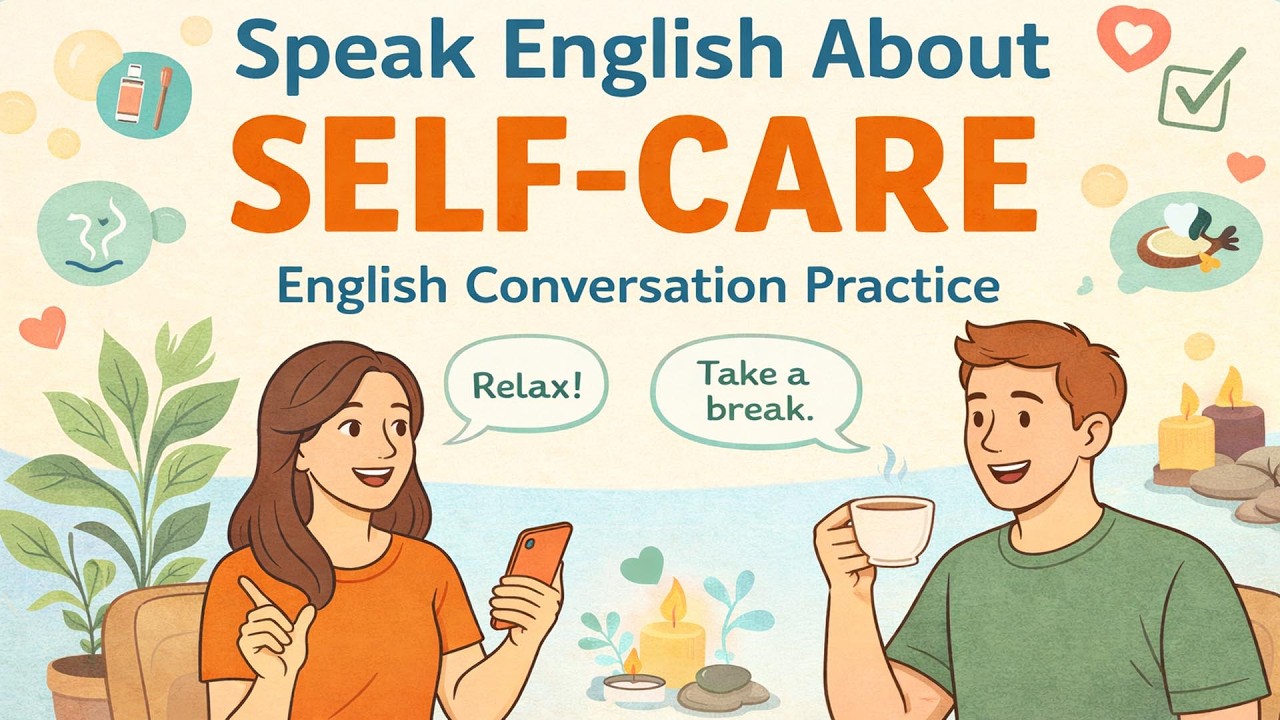 Talking About Self-Care in English | Learn Real Phrases for Stress, Rest & Emotional Wellness