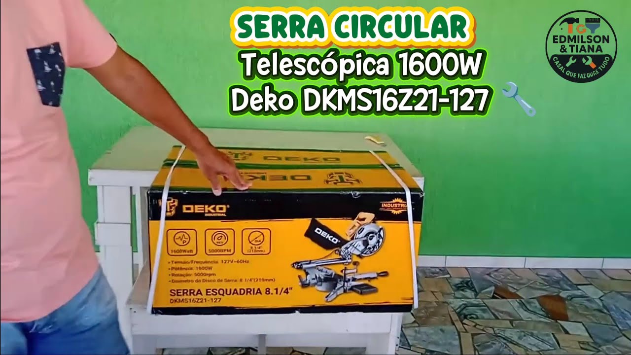 SERRA CIRCULAR TELESCÓPICA DEKO 1600W: Review, Montagem e Teste de Corte! 🔧📐