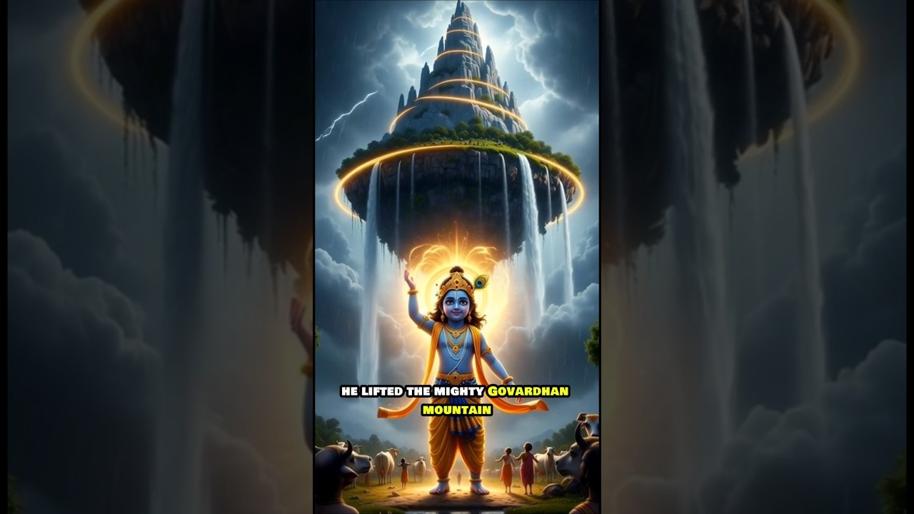 How Little Krishna Saved Vrindavan by Lifting a Mountain 