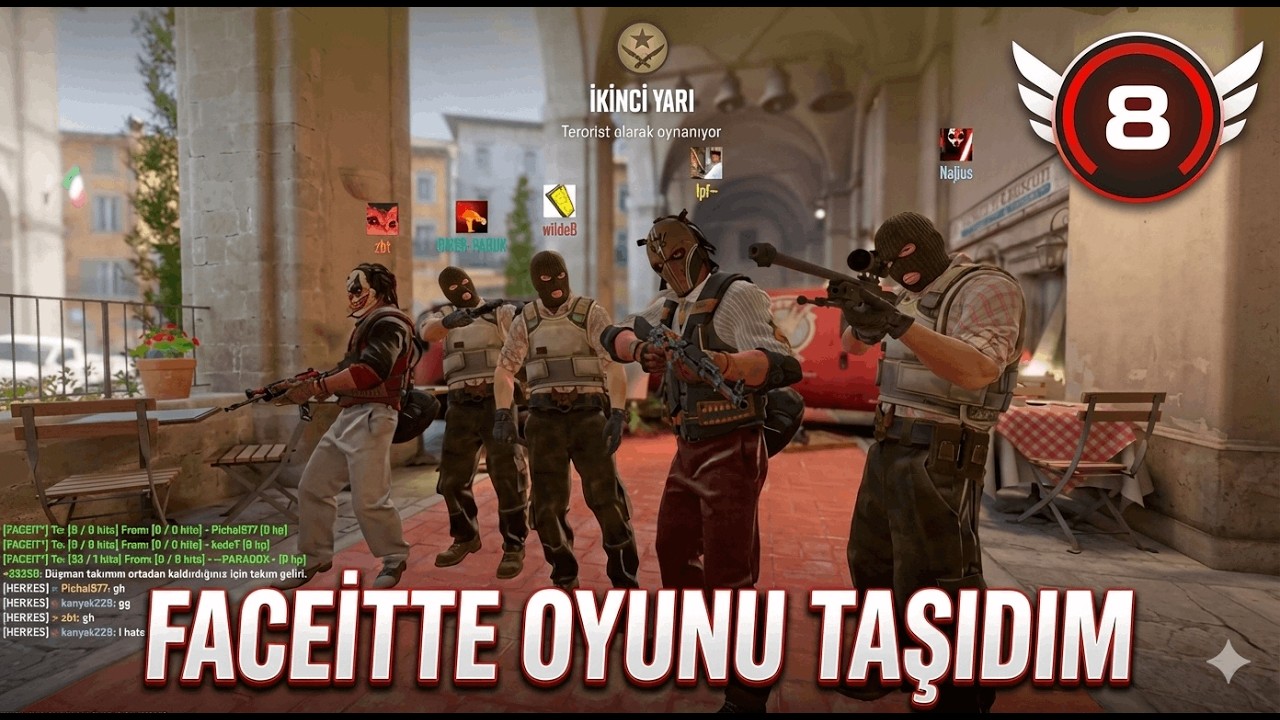 Faceit 8 levelde oyunu nasıl taşıdım