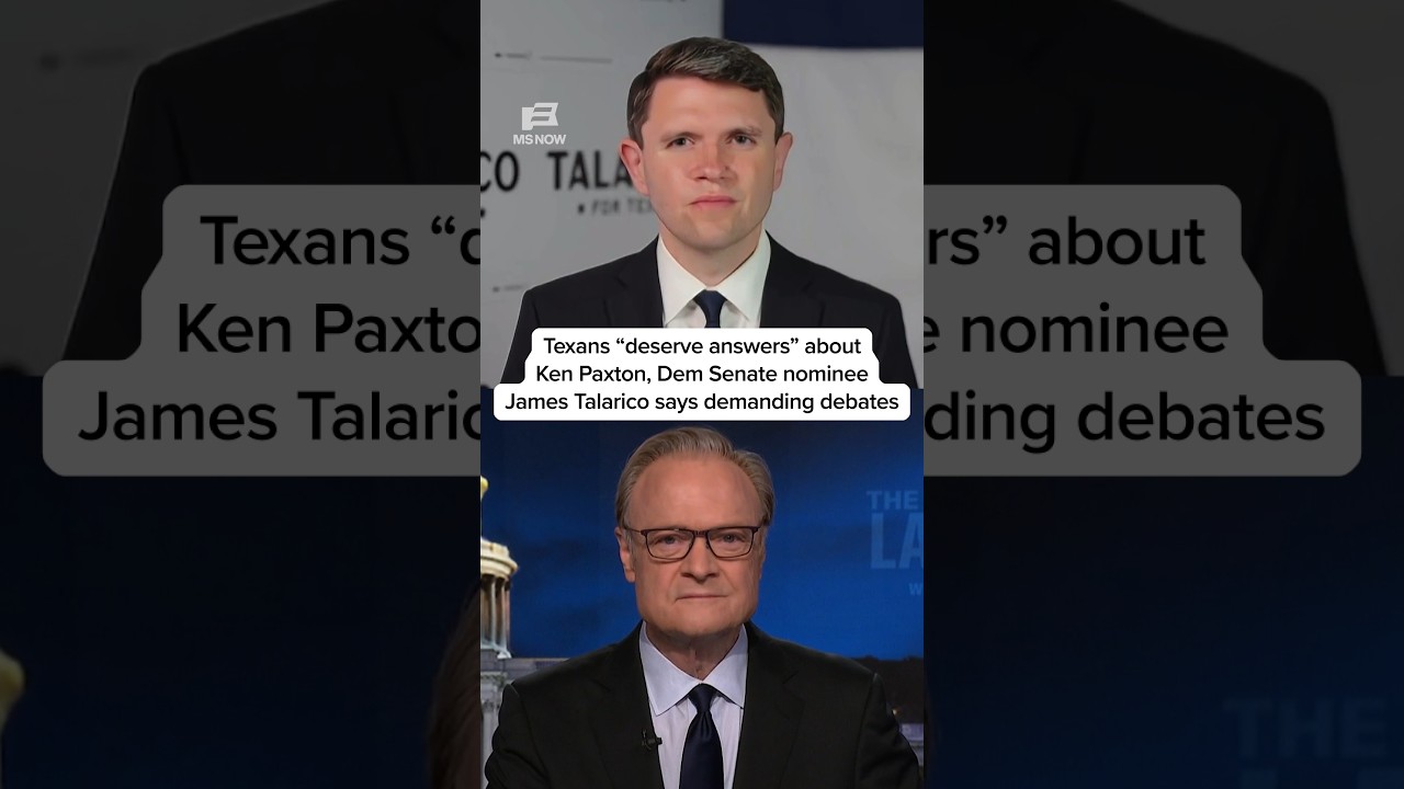 Texans 'deserve answers' about Ken Paxton, Dem Senate nominee James Talarico says demanding debates