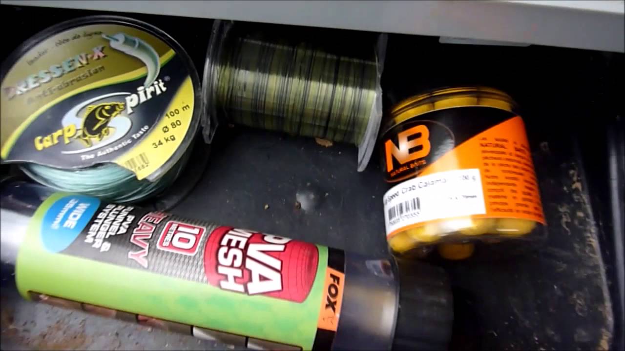 présentation de mon materiel de peche à la carpe