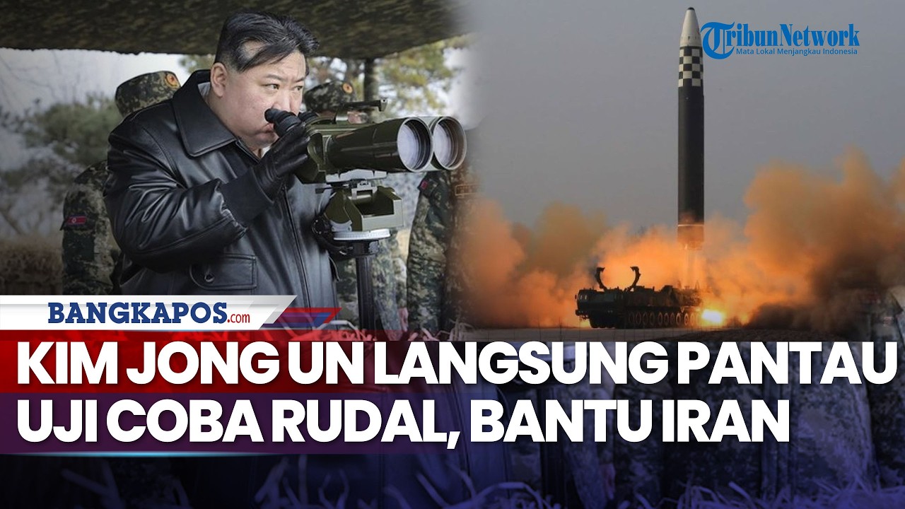 Siap Bantu Iran, Korea Utara Uji Coba Rudal Dipantau Langsung Kim Jong Un