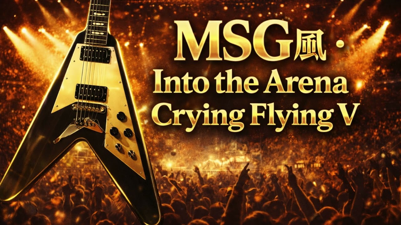 Into the Arena MSG Style Medley｜Crying Flying V Guitar | Michael Schenker Style Melodic Instrumental