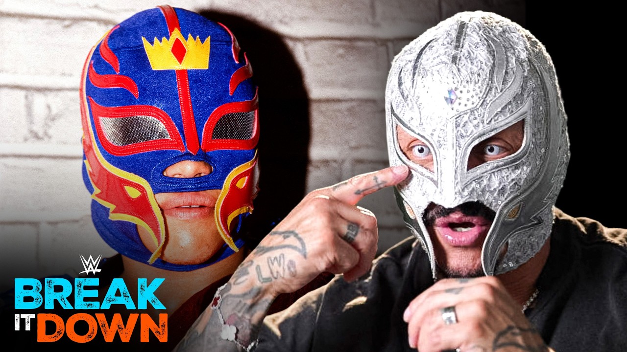 Rey Mysterio reacts to his iconic masks over the years: WWE Break It Down