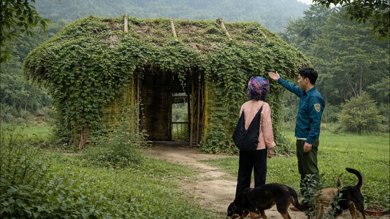 The police officer returned home after many difficulties, accompanied by the old woman.