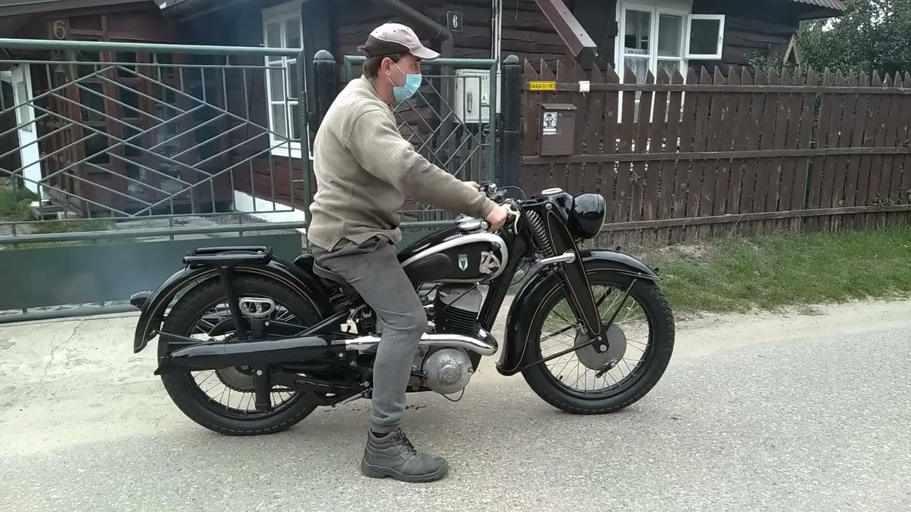 DKW NZ 500, restored. Test ride