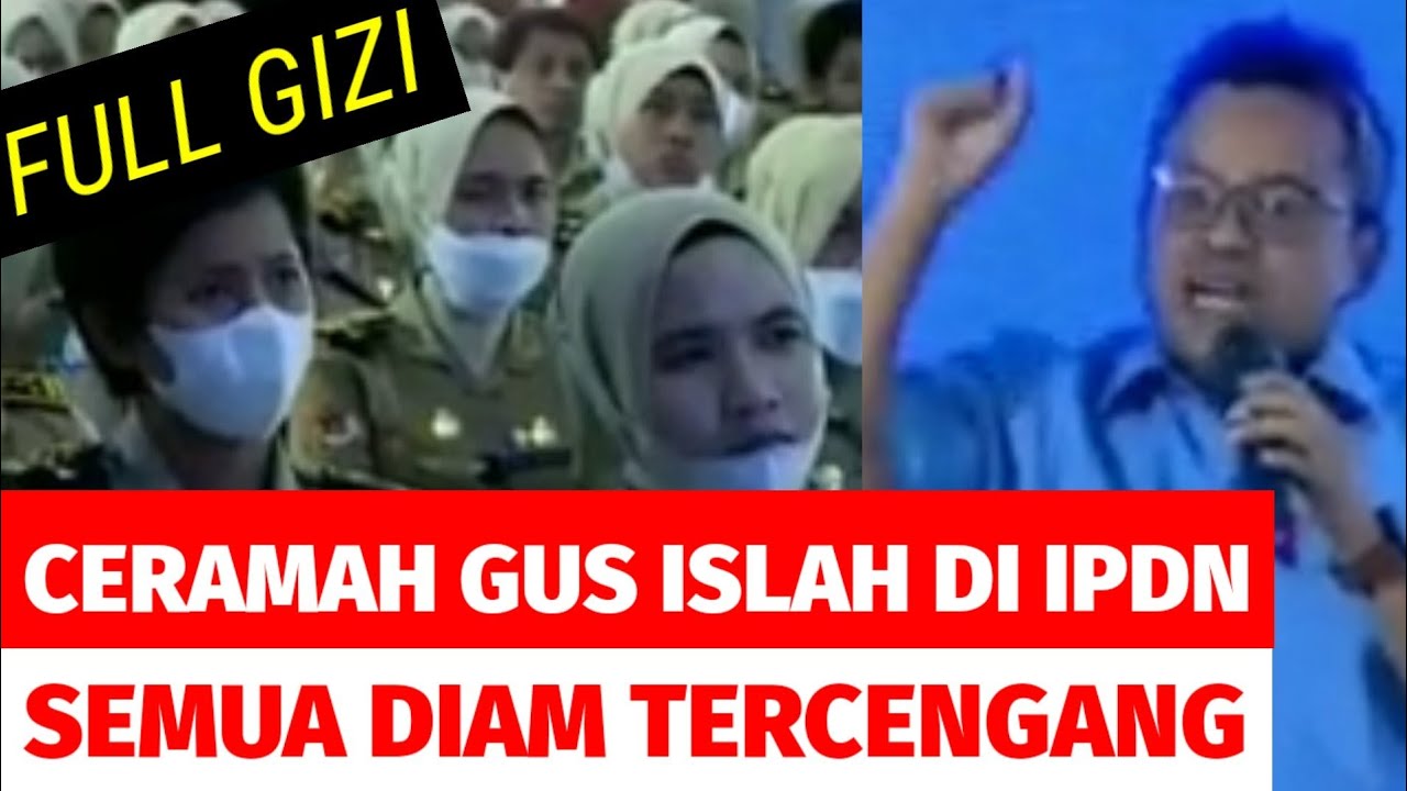 BRES... BRESSS... BRESSS...‼️ BEGINI CERAMAH GUS ISLAH BAHRAWI DI IPDN‼️SEMUA DIAM TERCENGANG‼️
