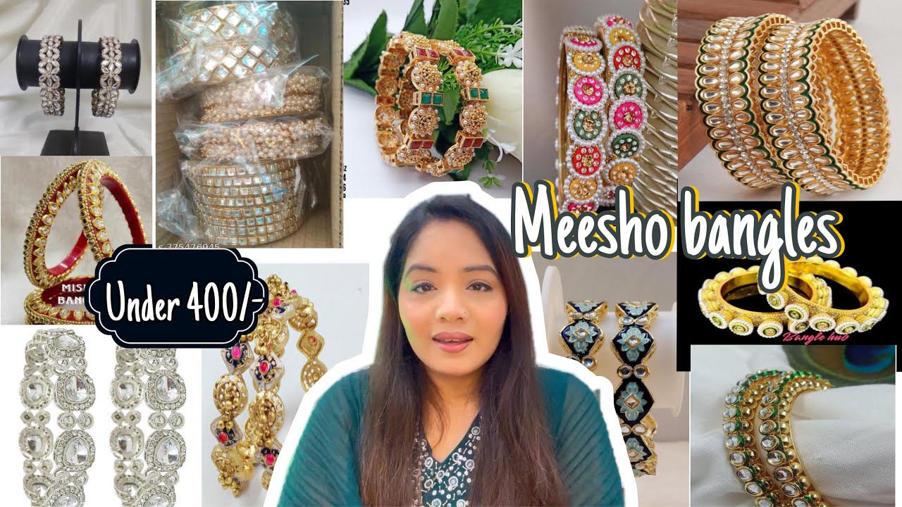 *HUGE* Bangle haul from MEESHO Under 400/- | Antique/Rajwadi/kundan/Designer | Shweta Aggarwal