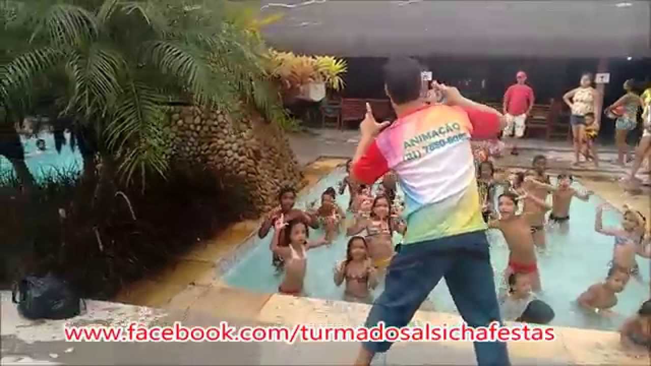Recreação na Piscina - Turma do Salsicha