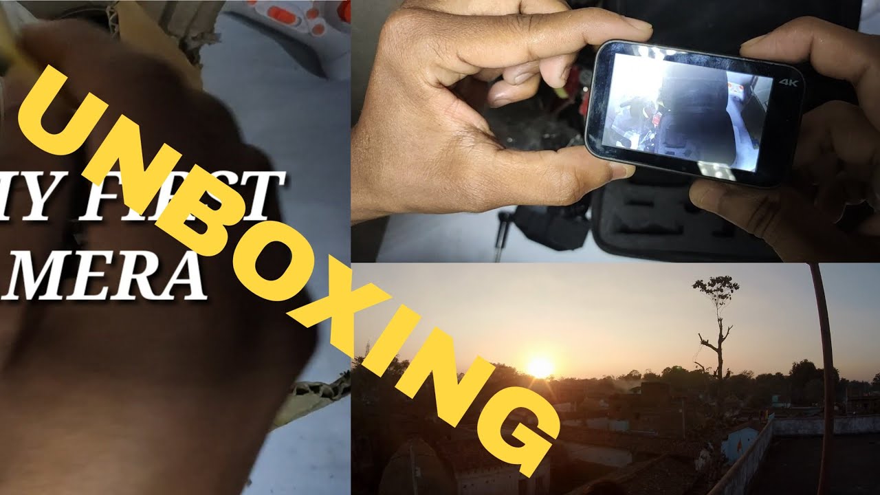 My first action camera | Unboxing | xiaomi mija 4k