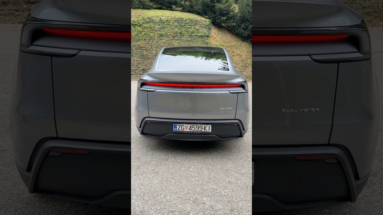 Folding the rear seats is so easy on the new Tesla Model Y Facelift Juniper 👌