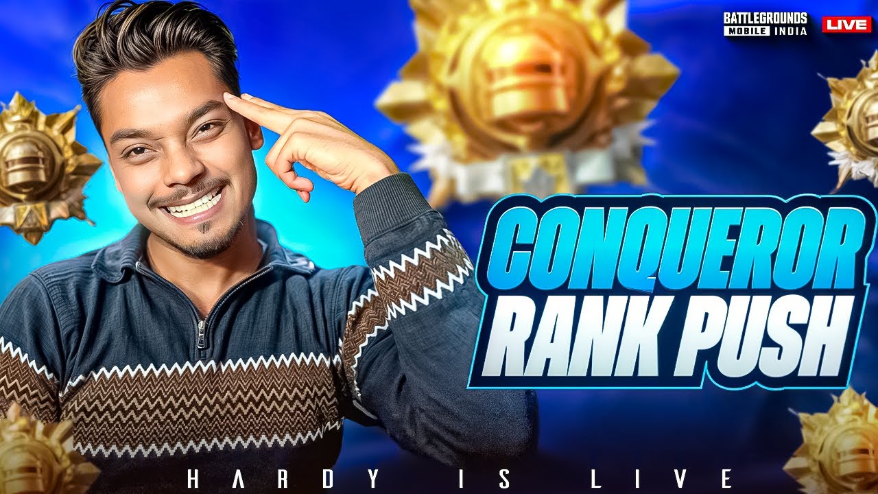 BGMI NEW UPDATE LIVE – Conqueror Rank Push + Exploring Features! 🔥 | Haardy is Live