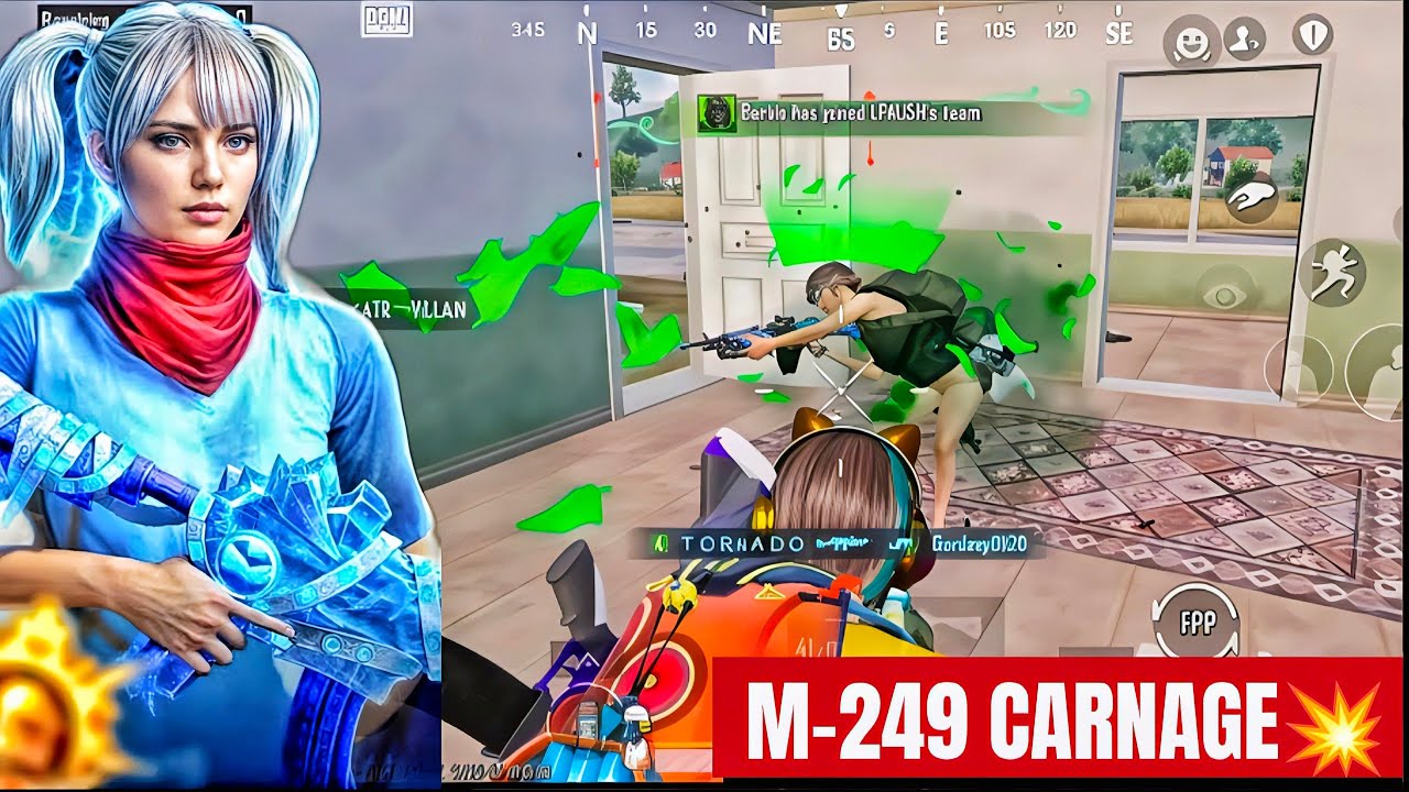 [ Sqds. wiped with M249 ] *clutches on top | BGMI ~ PUBG 🔱