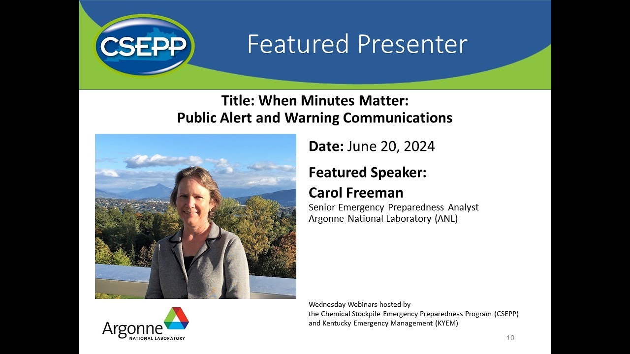 Public Alert and Warning Communications CSEPP Wed Webinar 20 June 2024