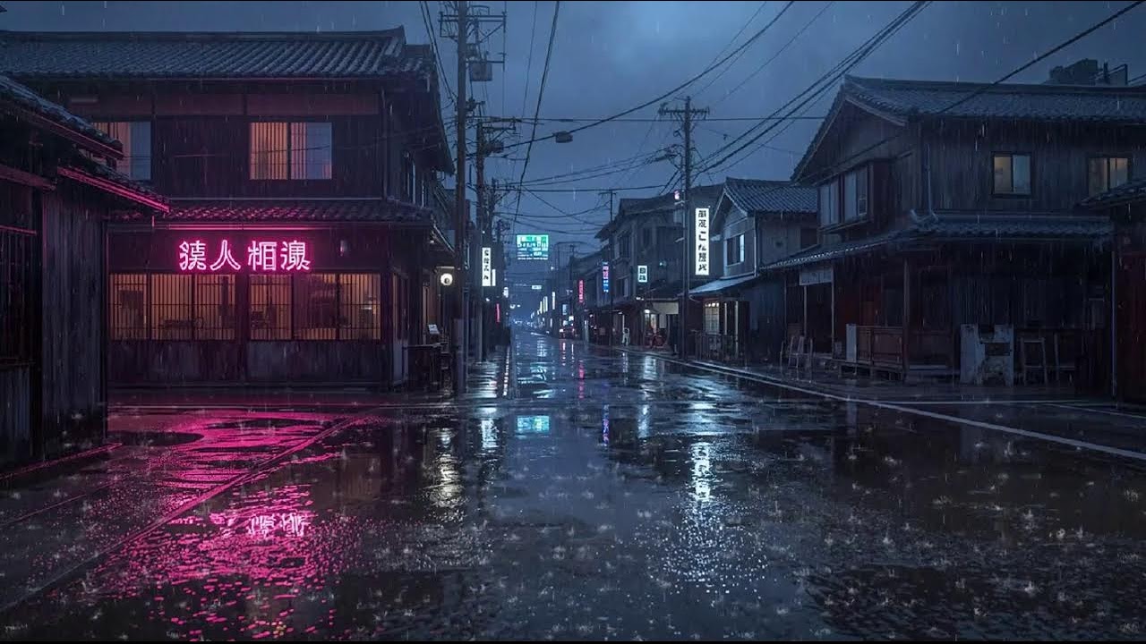 Rainy Night Lofi Mix 🌙 Calm Chillhop Beats to Relax, Study & Sleep #51
